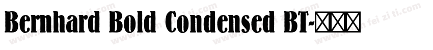 Bernhard Bold Condensed BT字体转换